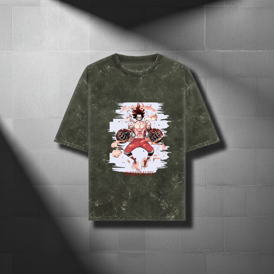 LUFFY : Acid Washed Oversized Tee